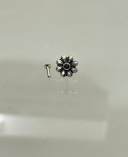 Load image into Gallery viewer, 11mm Stone Screw sterling Silver nosepin
