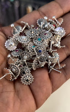 Load image into Gallery viewer, Handmade Daisy 12mm Screw sterling Silver nosepin