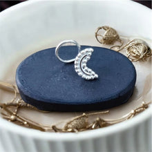 Load image into Gallery viewer, Half Moon sterling Silver 92.5 wire Nosepin