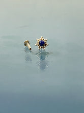 Load image into Gallery viewer, Flower 7mm Stone Screw sterling Silver nosepin