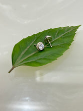 Load image into Gallery viewer, Round Sterling silver 92.5 ballend straight nosepin for Pierced Nose