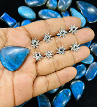 Load image into Gallery viewer, Star 13mm Stone Screw sterling Silver nosepin