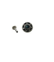 Load image into Gallery viewer, 8mm Stone Screw sterling Silver nosepin