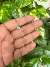 Load image into Gallery viewer, Handmade 6mm sterling silver 92.5 screw nosepins with semiprecious stones