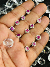 Load image into Gallery viewer, Square 8mm Screw sterling Silver 92.5 nosepin