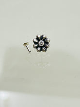 Load image into Gallery viewer, 11mm Stone Screw sterling Silver nosepin