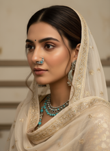 Load image into Gallery viewer, Handmade Nose Nath sterling silver 92.5 with semiprecious stones