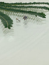 Load image into Gallery viewer, Flower Stone Screw sterling Silver 92.5 nosepin 7mm