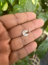 Load image into Gallery viewer, Moon nose stud