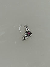 Load image into Gallery viewer, Handmade Nose Nath sterling silver 92.5 with semiprecious stones