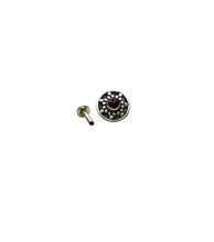 Load image into Gallery viewer, 8mm Stone Screw sterling Silver nosepin