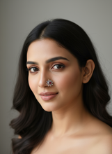 Load image into Gallery viewer, Padma 13mm Stone Screw sterling Silver nosepin