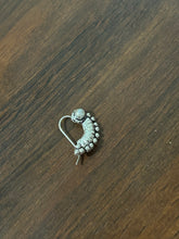 Load image into Gallery viewer, Handmade Nose Nath sterling silver 92.5 with semiprecious stones
