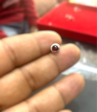 Load image into Gallery viewer, Round Sterling silver 92.5 ballend straight nosepin for Pierced Nose