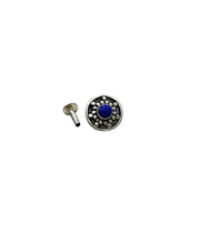Load image into Gallery viewer, 8mm Stone Screw sterling Silver nosepin