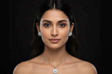 Load image into Gallery viewer, Screw Round Zircon Sterling Silver 92.5 Set