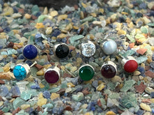 Load image into Gallery viewer, Plain Sterling silver 92.5 ballend straight nosepin for Pierced Nose