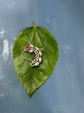 Load image into Gallery viewer, Handmade Nose Nath sterling silver 92.5 with semiprecious stones