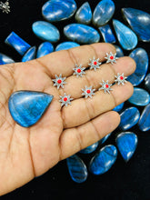 Load image into Gallery viewer, Star 13mm Stone Screw sterling Silver nosepin