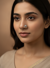 Load image into Gallery viewer, Embossed Screw 5mm sterling Silver nosepin