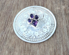 Load image into Gallery viewer, Sterling silver 92.5 four stones wire nosepins with semiprecious stones