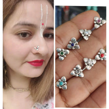 Load image into Gallery viewer, Reva sterling Silver screw 92.5 nosepin