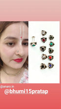 Load image into Gallery viewer, 6mm Triangle Stone Screw sterling Silver nosepin