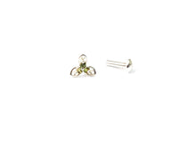 Load image into Gallery viewer, Zircon Screw sterling Silver nosepin