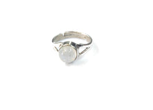 Load image into Gallery viewer, Rainbow Moonstone Sterling Silver Finger Rings