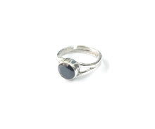Load image into Gallery viewer, Black Cut Sterling Silver Finger Rings