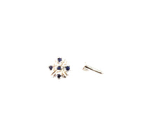 Load image into Gallery viewer, Zircon Screw sterling Silver nosepin