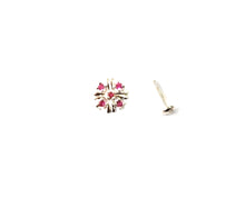 Load image into Gallery viewer, Zircon Screw sterling Silver nosepin