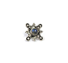 Load image into Gallery viewer, 17mm Sterling Wire Nosepin with semiprecious stones