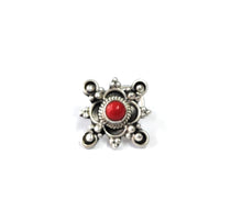 Load image into Gallery viewer, 17mm Sterling Wire Nosepin with semiprecious stones