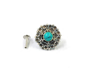 Load image into Gallery viewer, 12mm Handmade Angel Screw sterling Silver nosepin