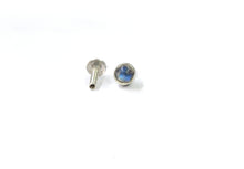 Load image into Gallery viewer, Plain Stone Screw sterling Silver nosepin
