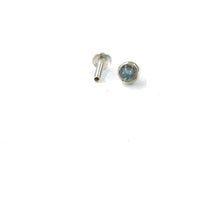 Load image into Gallery viewer, Plain Stone Screw sterling Silver nosepin