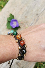 Load image into Gallery viewer, Handmade Unisex Natural stones beads Seven Chakra Bracelet ANARO FASHIONS