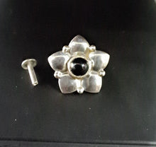 Load image into Gallery viewer, Handmade Princess 12mm Screw sterling Silver nosepin