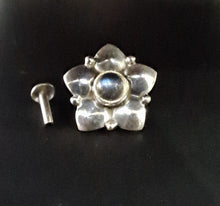 Load image into Gallery viewer, Handmade Princess 12mm Screw sterling Silver nosepin