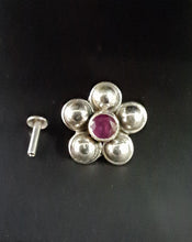 Load image into Gallery viewer, Handmade 13mm Sophie Screw sterling Silver nosepin