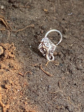 Load image into Gallery viewer, Ganesha Wire sterling silver 92.5 wire nosepin