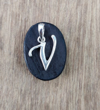Load image into Gallery viewer, Unisex Sterling Silver 92.5 Alphabet Pendant ANARO FASHIONS
