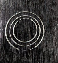 Load image into Gallery viewer, Sterling Silver 92.5 Plain Bali. (20mm, 30mm , 40mm , 50 mm ,65mm, 70mm ,80mm ) ANARO FASHIONS