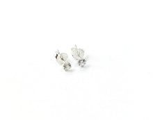 Load image into Gallery viewer, 3mm Sterling silver 92.5 Zircon ear studs for upper / helix piercing ANARO FASHIONS