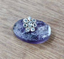 Load image into Gallery viewer, Eight Stone Sterling Silver 92.5 Wire Nosepin with Semiprecious stones ANARO FASHIONS