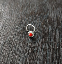 Load image into Gallery viewer, Sterling Silver 92.5 wire nosepin with semiprecious stones ANARO FASHIONS