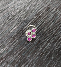 Load image into Gallery viewer, Four Stone sterling Silver 92.5 nosepins ANARO FASHIONS