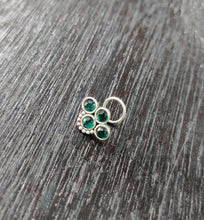 Load image into Gallery viewer, Four Stone sterling Silver 92.5 nosepins ANARO FASHIONS