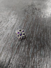 Load image into Gallery viewer, Eight Stones Eyes Nosepin sterling silver 92.5 ANARO FASHIONS